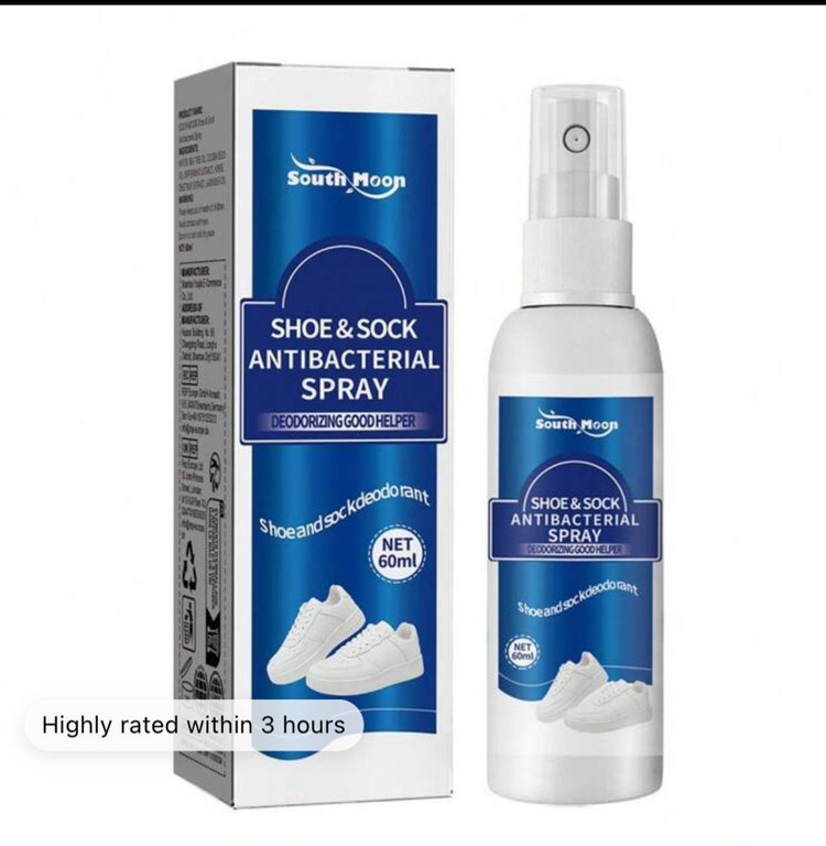 Shoe and socks antibacterial spary