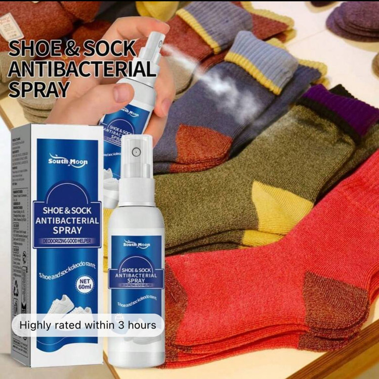 Shoe and socks antibacterial spary