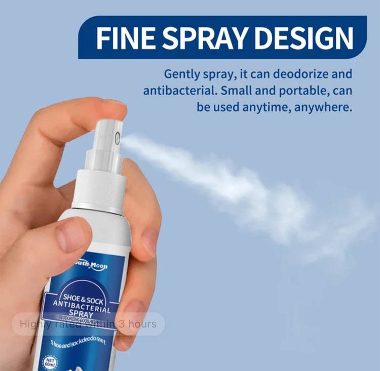 Shoe and socks antibacterial spary