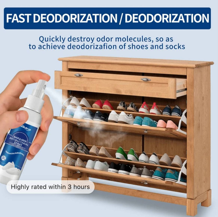 Shoe and socks antibacterial spary