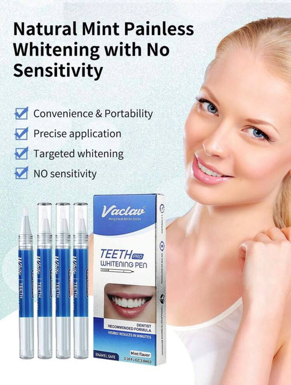 natural mint painless whitening teeth