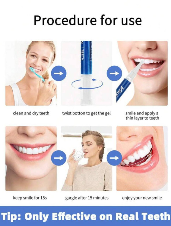 natural mint painless whitening teeth