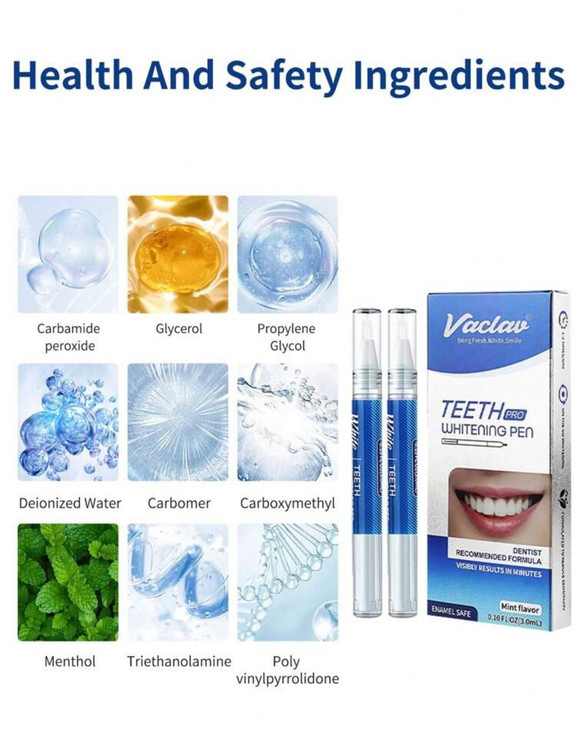 natural mint painless whitening teeth