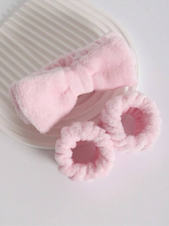 Facial headband and wristband