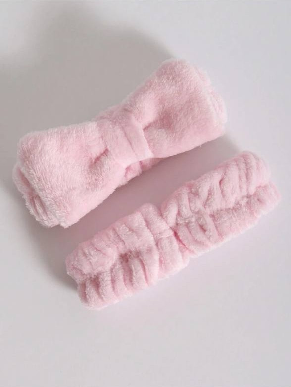 Facial headband and wristband