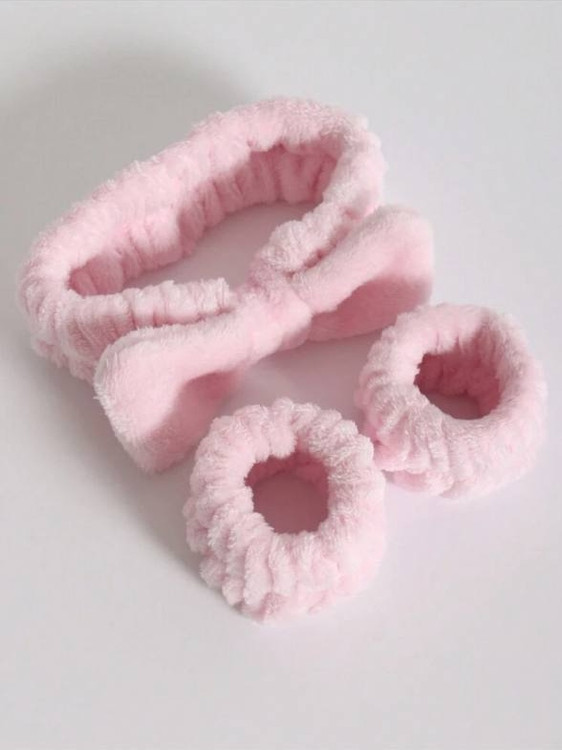 Facial headband and wristband