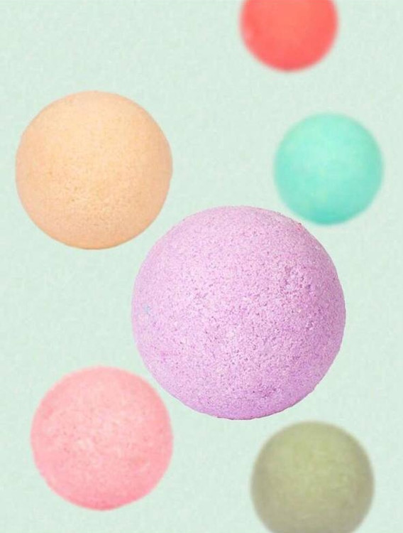 Foot soap bath bomb