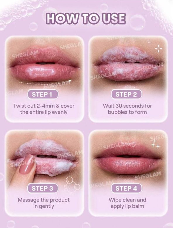 Sheglam Bubble buff lip scrub
