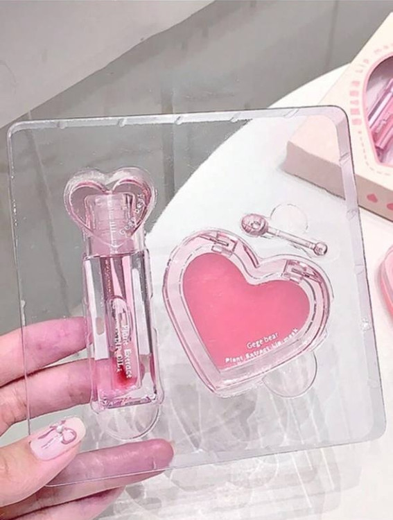 lip oil and lip mask care set