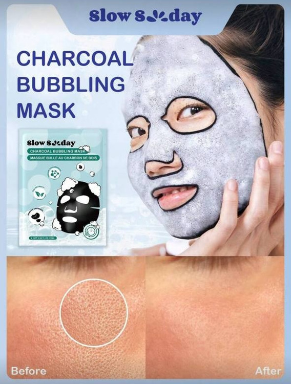 Slow 8 Day Deep Cleansing Mask – Charcoal Bubbling