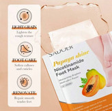 SADOER Papaya shine Nicotinamide Foot Mask (Moisturizing Brighten Multi-effect Repair)