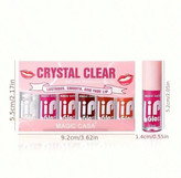 MAGIC CASA Lip Gloss Set (CRYSTAL CLEAR - Lustrous, Smooth, and Fade Lip)