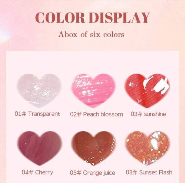 MAGIC CASA Lip Gloss Set (CRYSTAL CLEAR - Lustrous, Smooth, and Fade Lip)