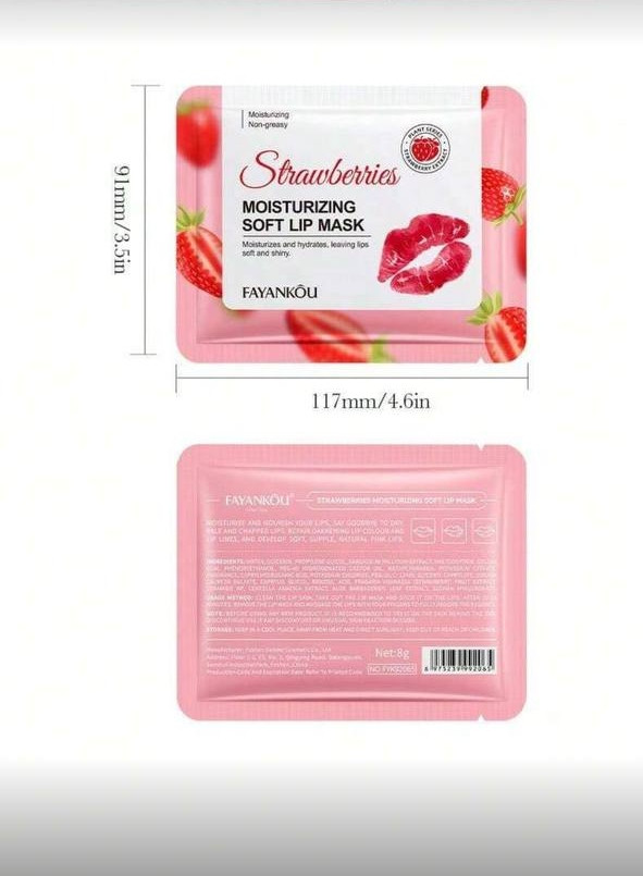 FAYANKOU Strawberries Moisturizing Soft Lip MFAYANKOU Strawberries Moisturizing Soft Lip Mask