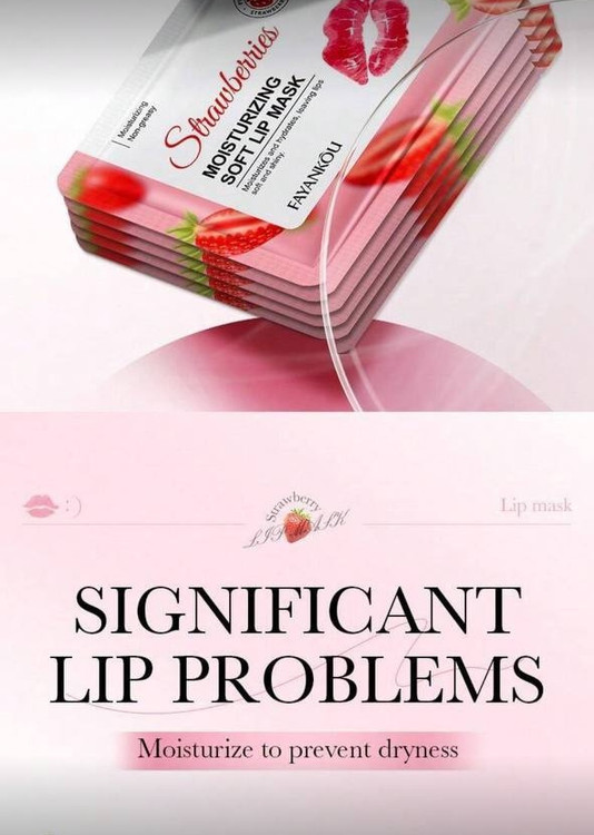 FAYANKOU Strawberries Moisturizing Soft Lip MFAYANKOU Strawberries Moisturizing Soft Lip Mask