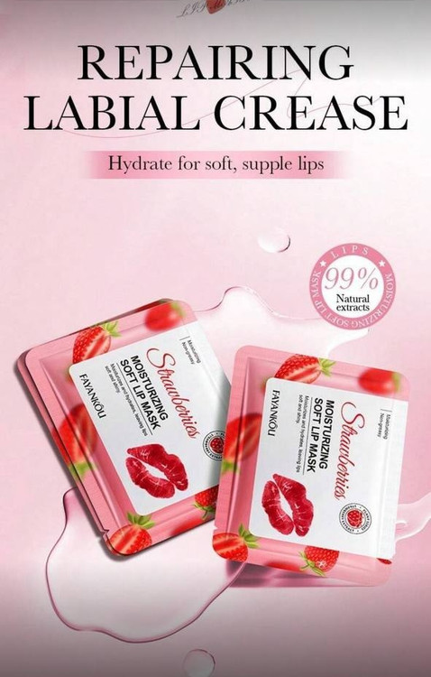 FAYANKOU Strawberries Moisturizing Soft Lip MFAYANKOU Strawberries Moisturizing Soft Lip Mask