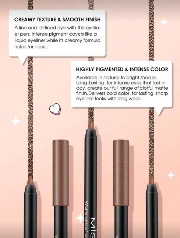 MISSLYN Waterproof Color Liner / Waterproof And Longlasting Eyeliner