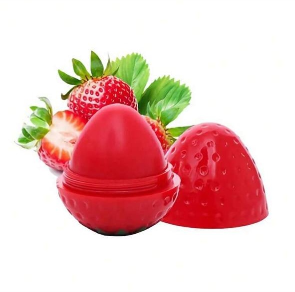 Fruit-Shaped Lip Balm (e.g., Strawberry, Peach)
