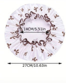 Waterproof Double-Layer Shower Cap