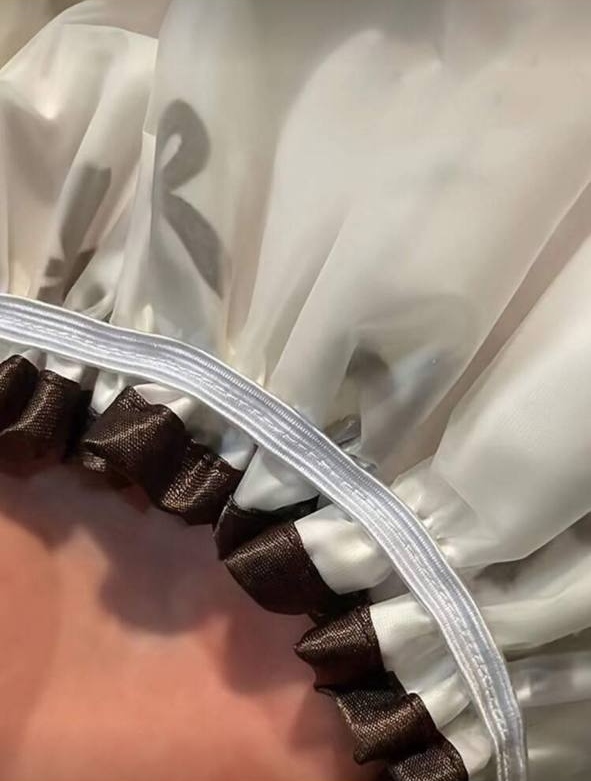 Waterproof Double-Layer Shower Cap